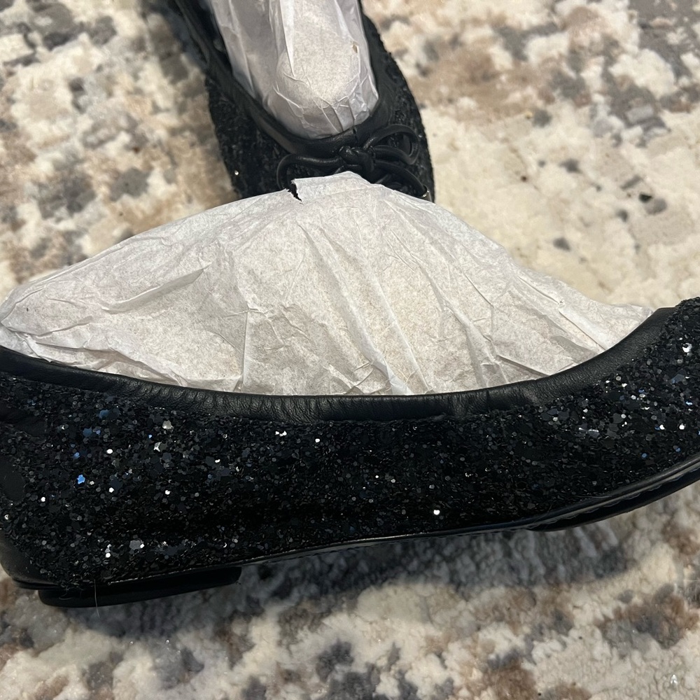 New! Women’s Cole Haan sparkly black flats size 7.5 - Picture 4 of 5